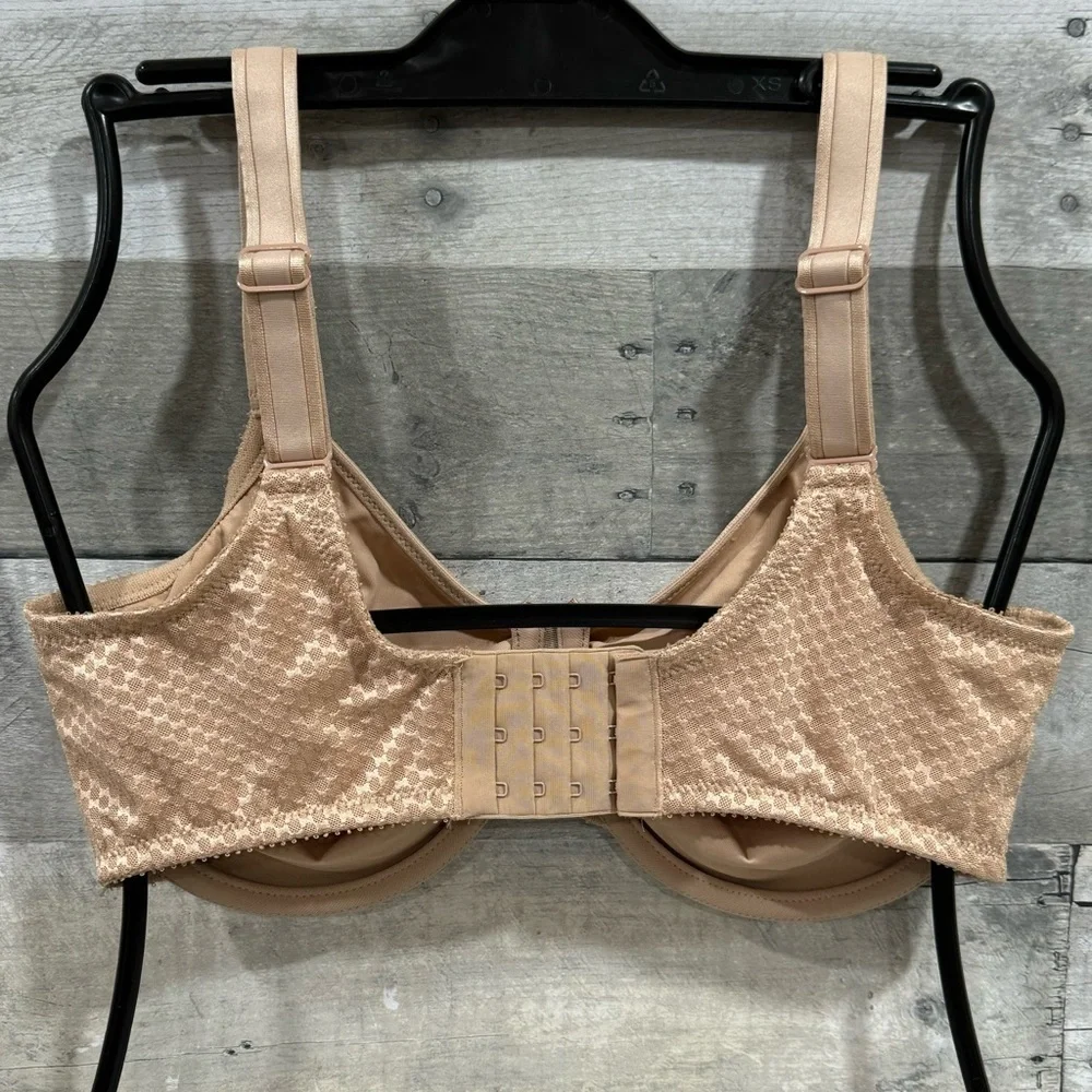 CHANTELLE C Magnifique Nouveau Full Coverage Underwire Bra - Nude - Sz - 34DDD